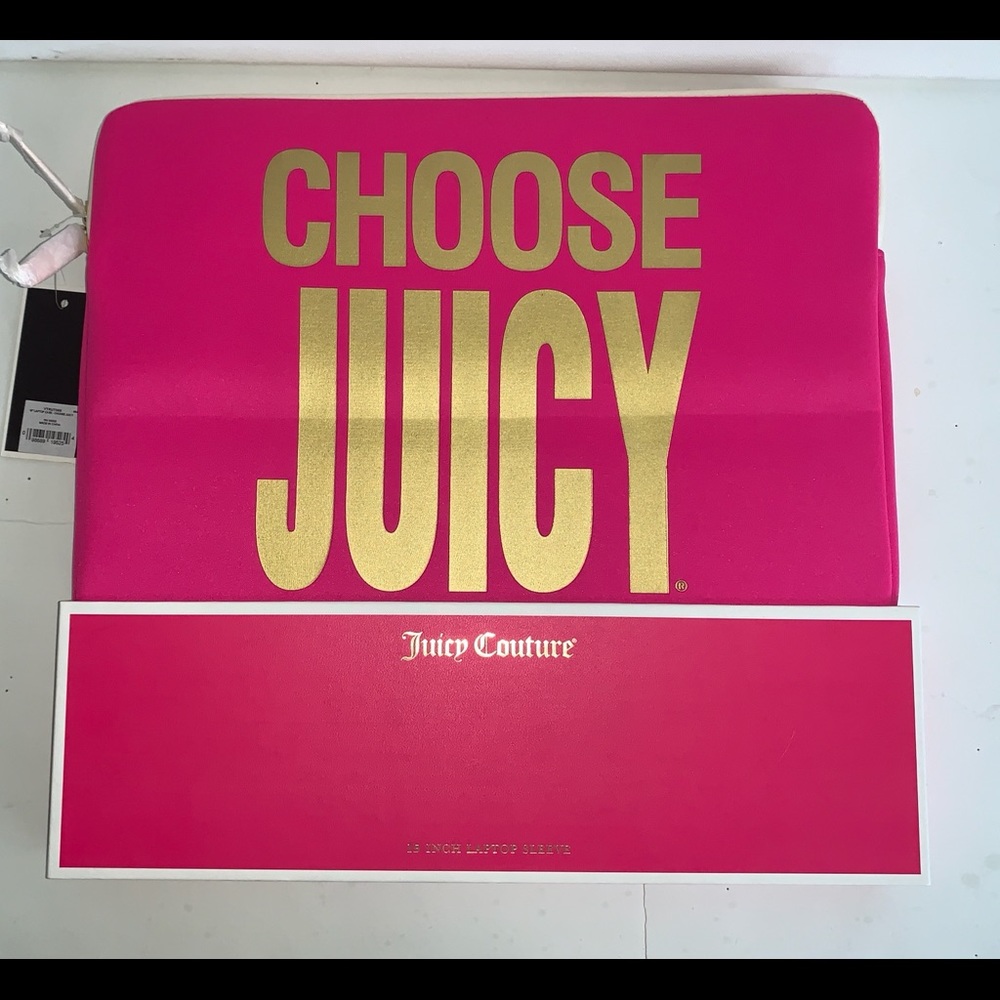 Juicy Couture Laptop Case Sleeve Fits up to 15 Inch laptop Choose Juicy NWT Rare